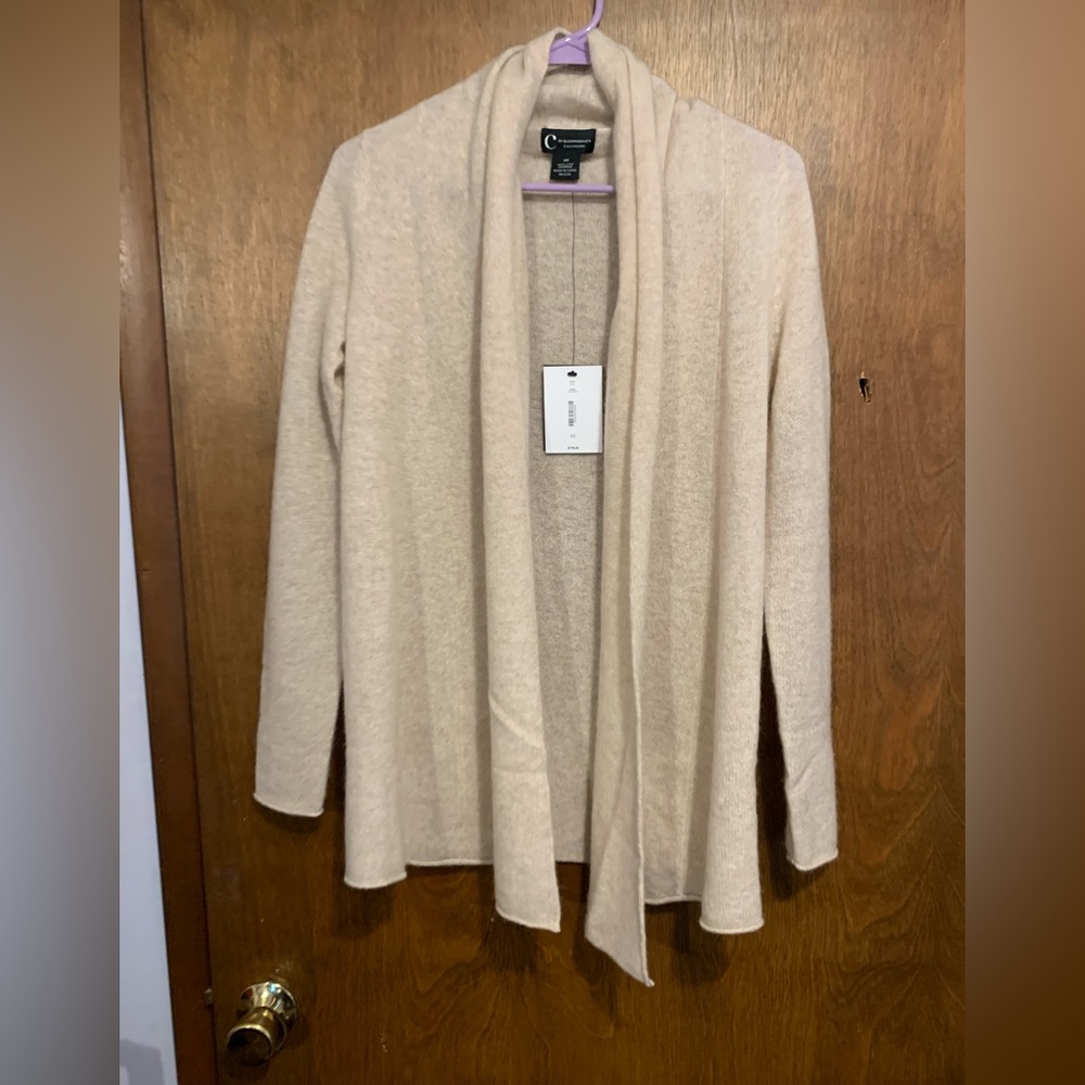 C by Bloomingdale’s Open cashmere cardigan
